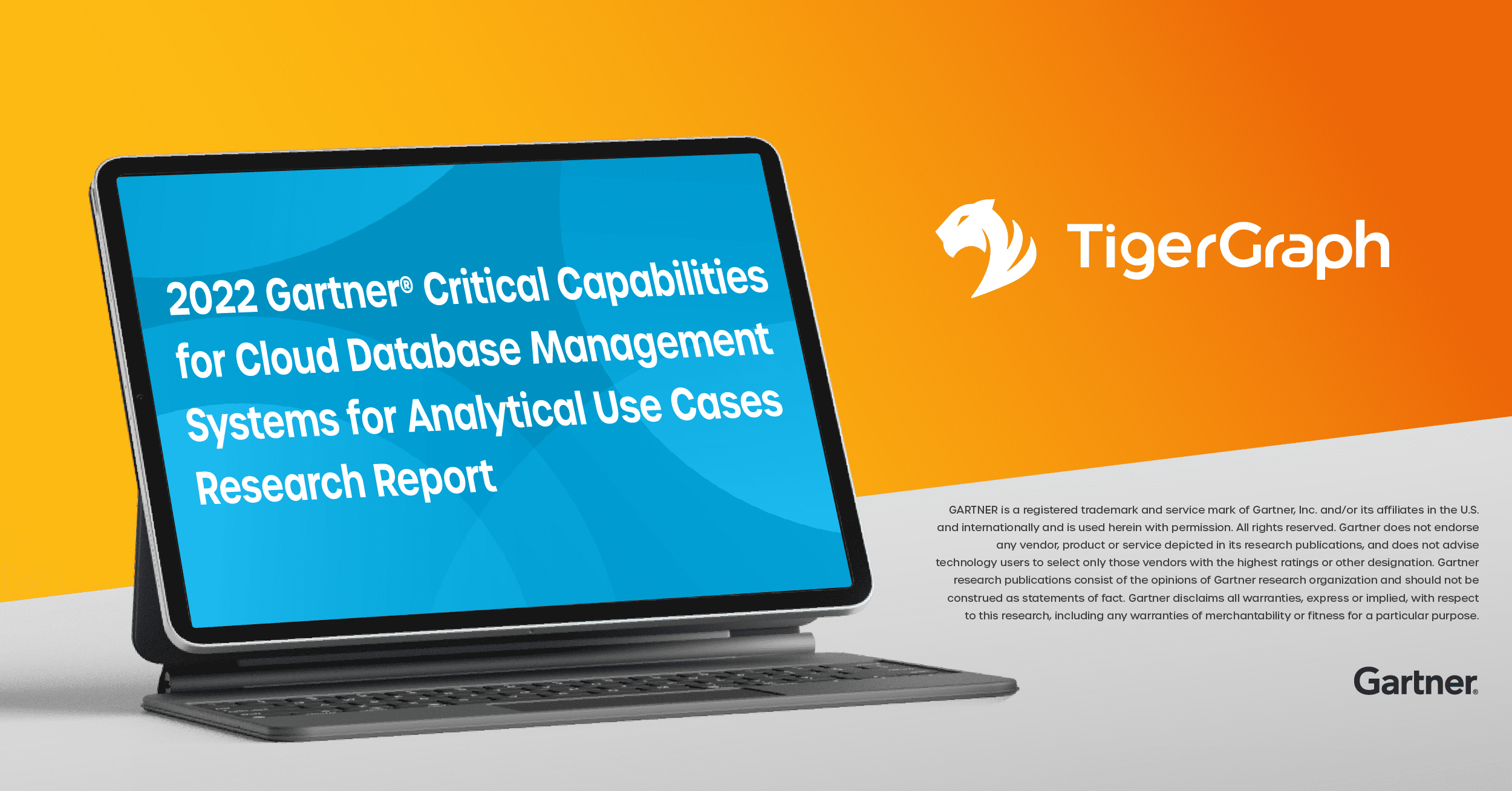 TigerGraph 成功入选《Gartner 2022年云数据库管理系统关键能力-分析用例》报告